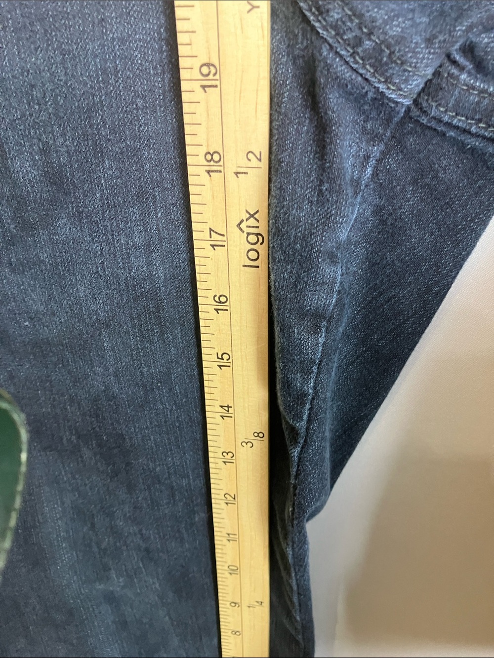 Chico's Dark Gray Cropped Cuffed Jeans - Picture 8 of 10
